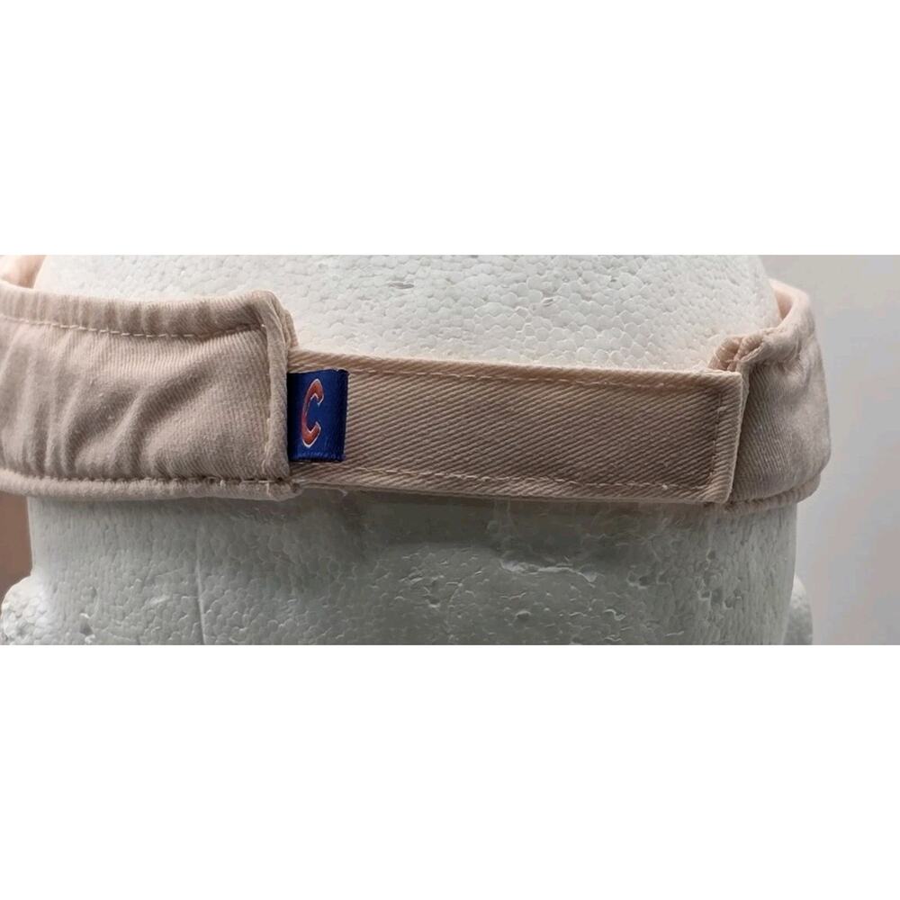 Genuine Chicago Cubs Pink Visor 47 Brand MLB Red C Logo Hook And Loop Strap - Picture 4 of 10